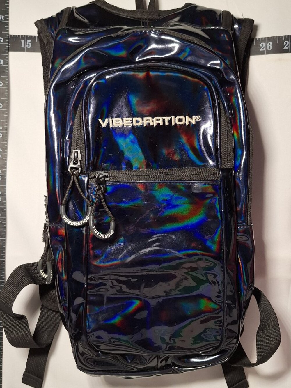 Vibedration Hydration Backpack w/o bladder - Holographic - Black - Used